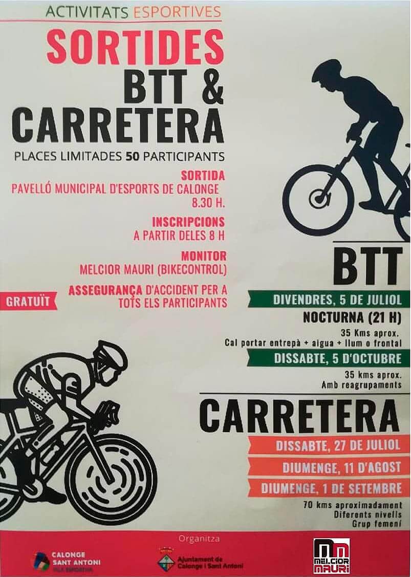 sortides btt carretera calonge melcior mauri 2019 
